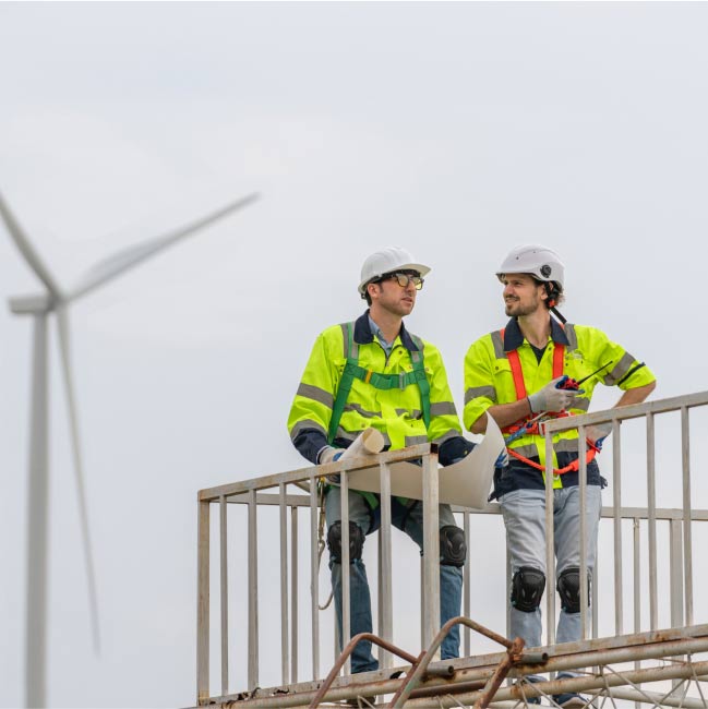 Rekrutierung von Mitarbeitern - Windparks